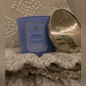 Midnight Blue Citrus bath and body 3 wick candle.